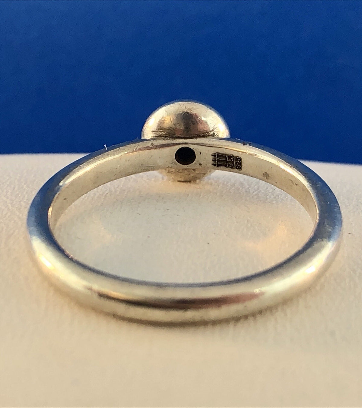 James Avery 925 Sterling Silver Remembrance Aqua Spinel Designer Size 7.25 Ring