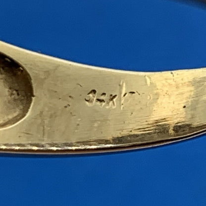 14K Yellow Gold Pave Princess Diamond Square Top Statement Unisex Cocktail Ring