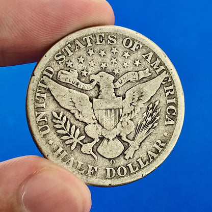 1907 O Silver Barber Half Dollar Better Key Date Rare Scarce New Orleans Coin