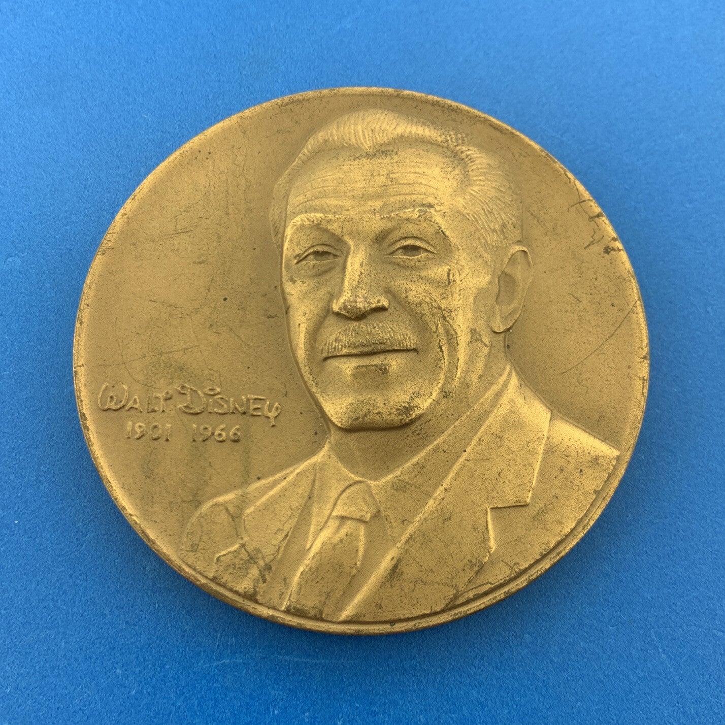 1968 Walt Disney Productions 1901-1966 Mickey Mouse Castle Bronze Medal Rare