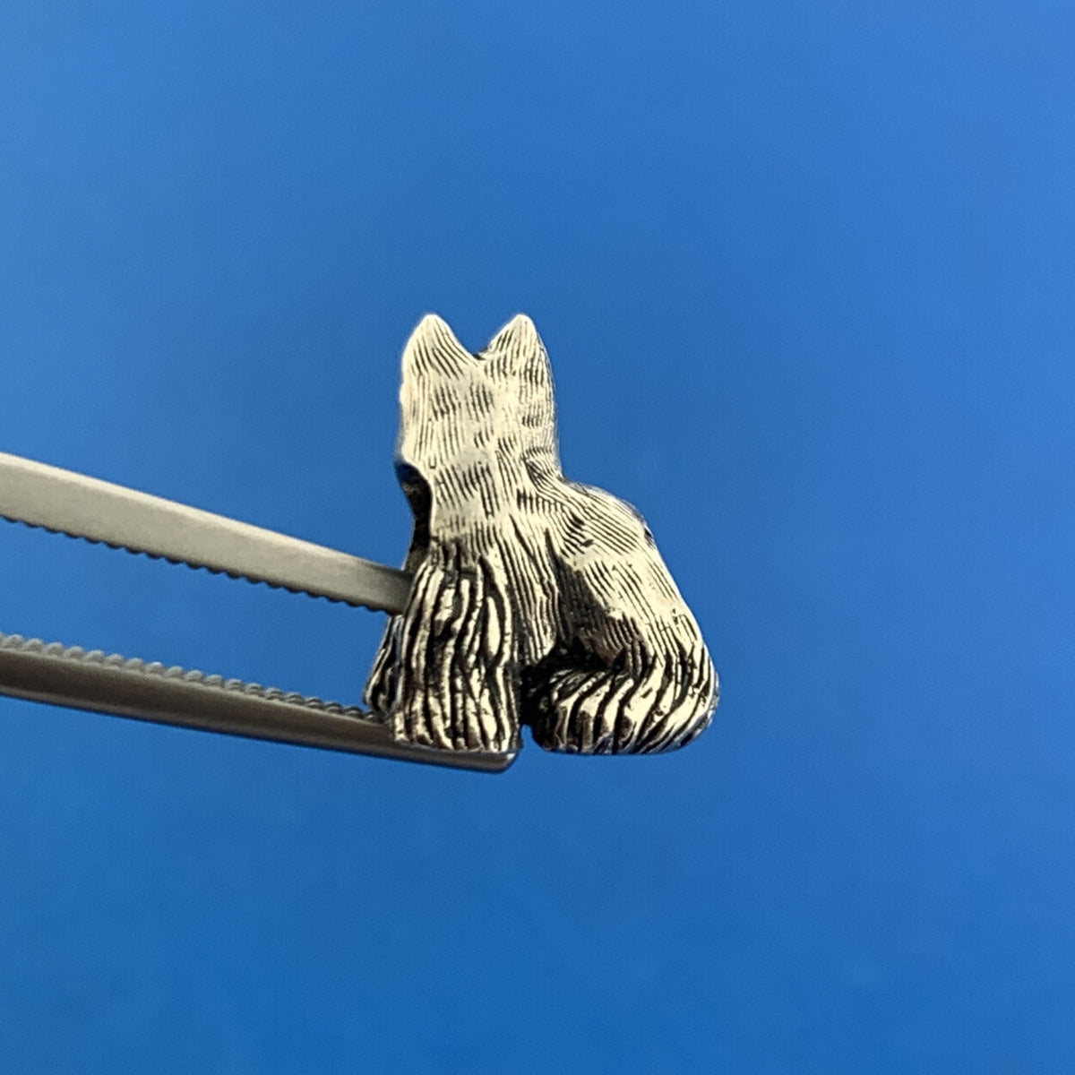 Designer 925 Sterling Silver Scottish Terrier Dog Puppy Slide Bracelet Charm