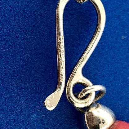 Jay King DRT Sterling Silver Turquoise Red Coral Geometric Statement Necklace