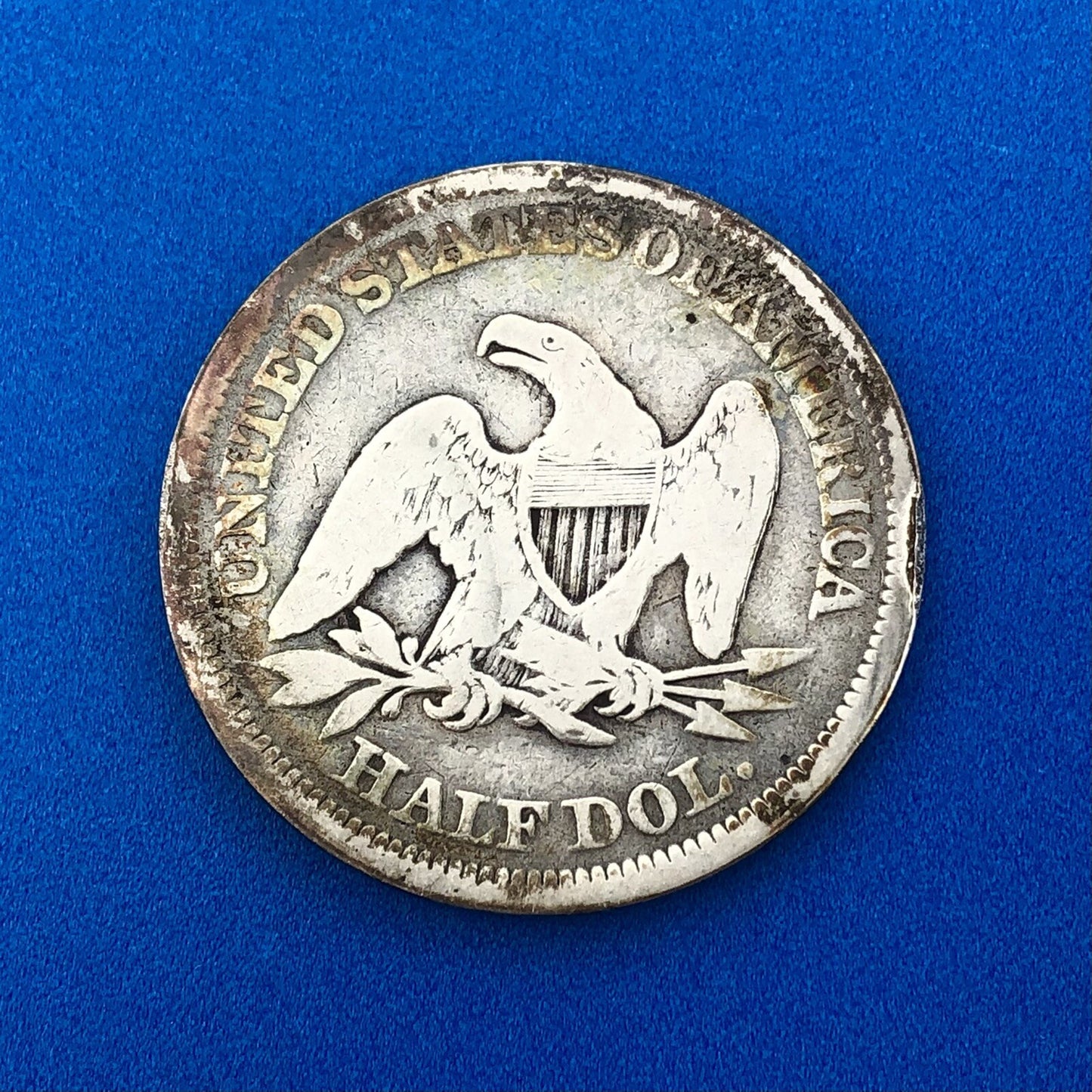 1854 P Silver Seated Liberty Half Dollar 50c Arrows Philadelphia Mint Coin