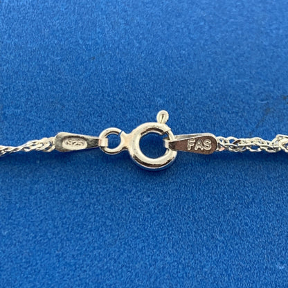 Designer FAS Italy 925 Sterling Silver Fancy Link Bead Ball Delicate Bracelet