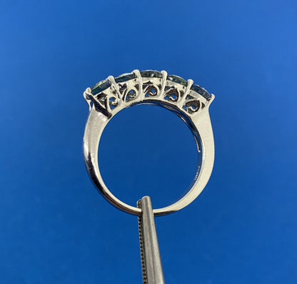 Chuck Clemency STS Sterling Silver 925 Brilliant Green Quartz Cocktail Ring