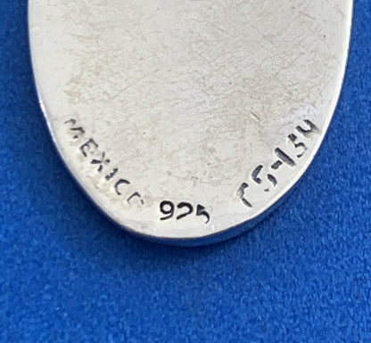 Taxco Mexico 925 Sterling Silver Storyteller Oval Disc Pendant