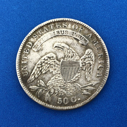 1834 P Capped Bust Silver Half Dollar 50c Small Date Small Letters Small Stars