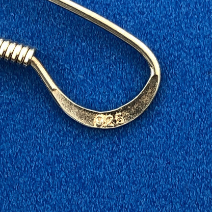 Stunning Sterling Silver 925 Bound Multi Ring Dangle Hook Earrings