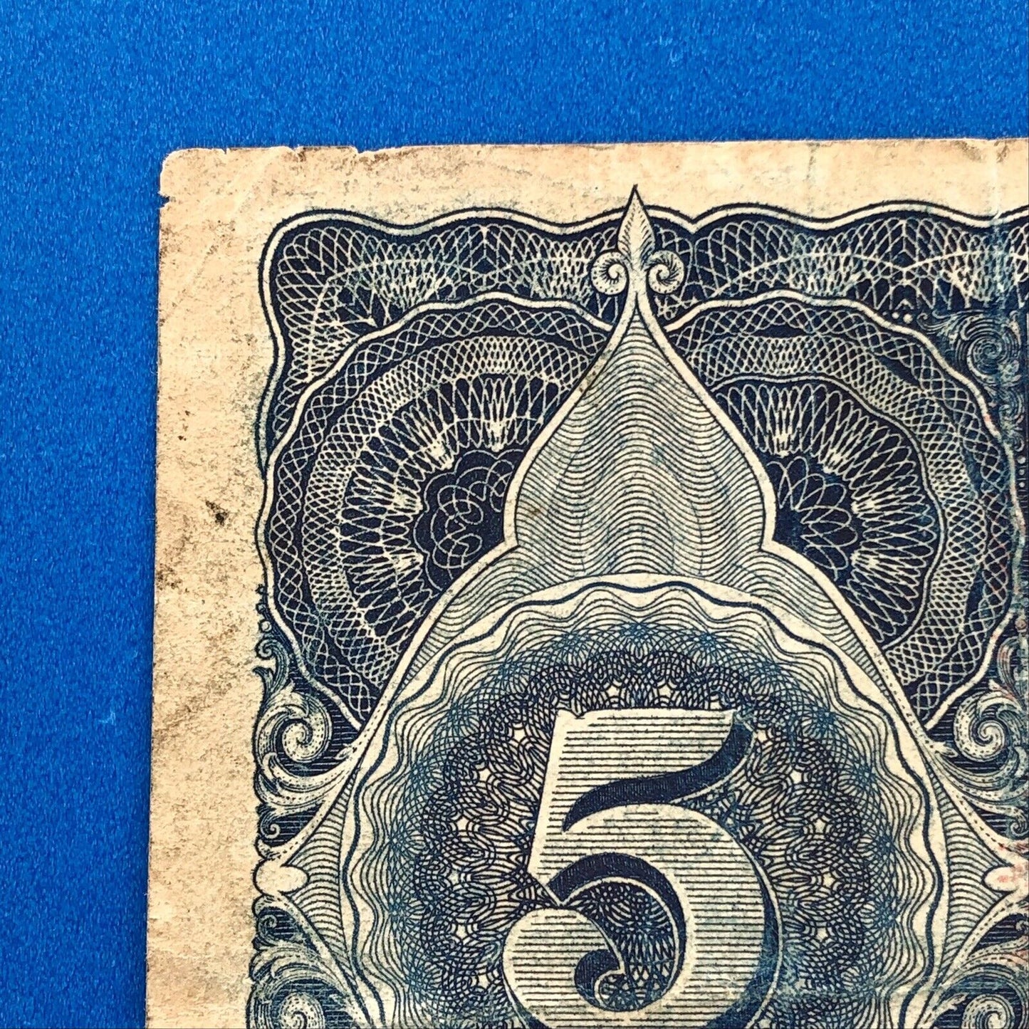 1930 Curacao 5 Gulden De Curacaoshe Bank Dutch Administration Rare Currency Note