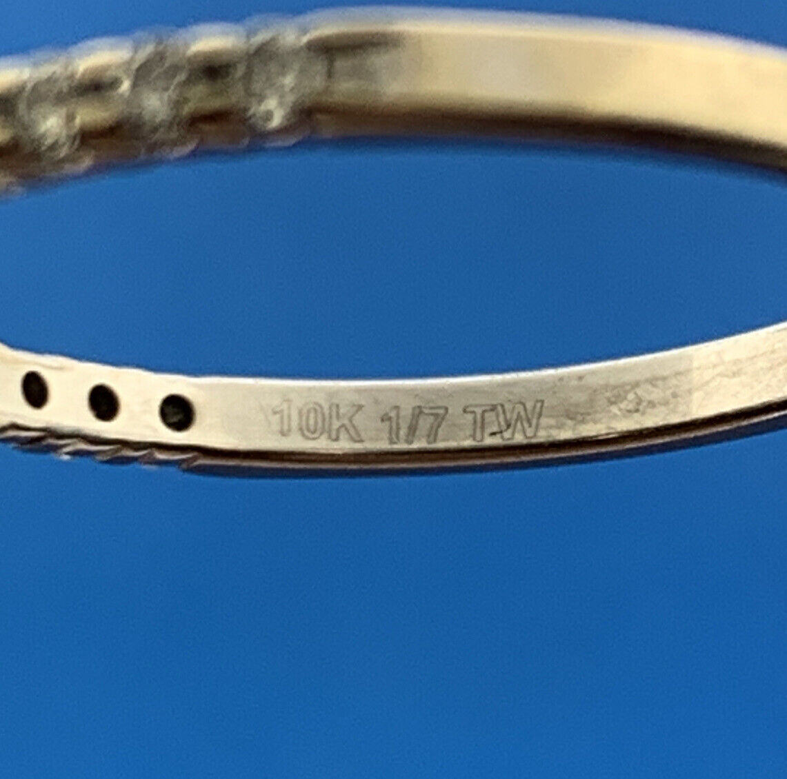 Designer 10K White Gold Diamond Wedding Anniversary Band Ring