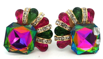 Fabulous Mardi Gras & Louisiana Gold Tone Rhinestone 7 Piece Jewelry Lot