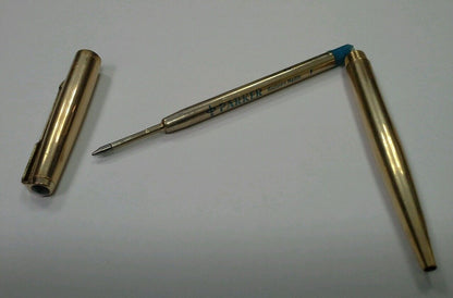 Parker Insignia Single Ball Point Pen 12k Rolled Gold In Original Box