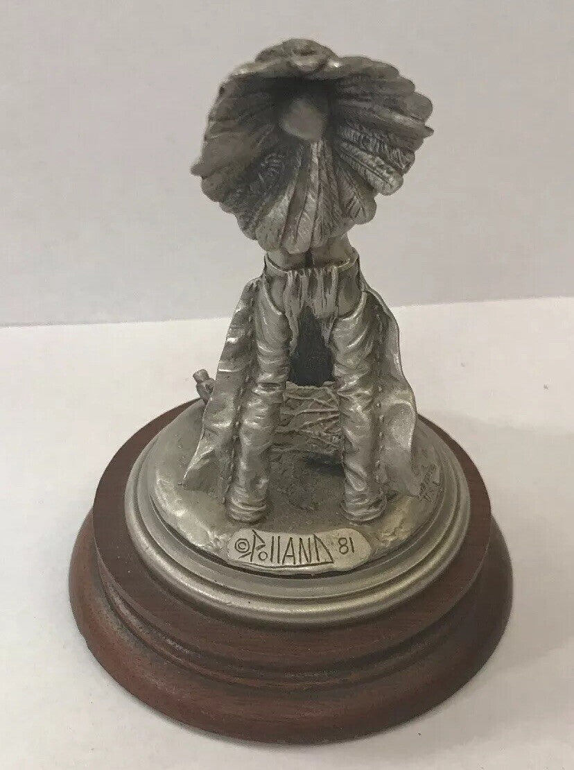 1981 Chilmark Fine Pewter Sioux War Chief LE # 1964/2500 Signed Don Polland