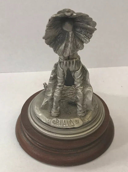 1981 Chilmark Fine Pewter Sioux War Chief LE # 1964/2500 Signed Don Polland