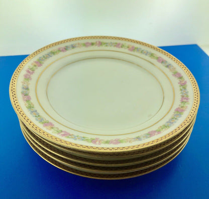 Vtg MZ Austria Carlsbad China Kaiserin Maria Theresia Lot 5 Butter Pat Plates