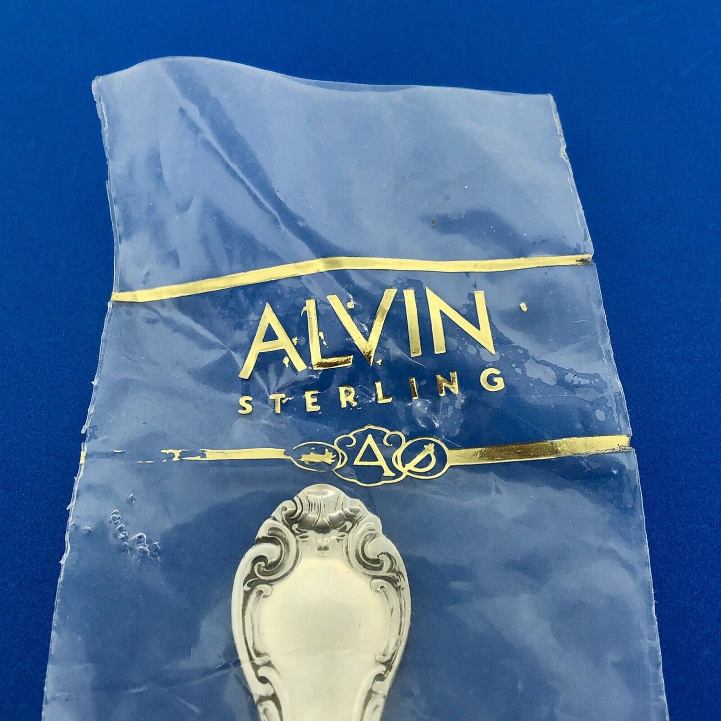 Sterling Silver Flatware Alvin French Scroll Cream Soup Spoon New