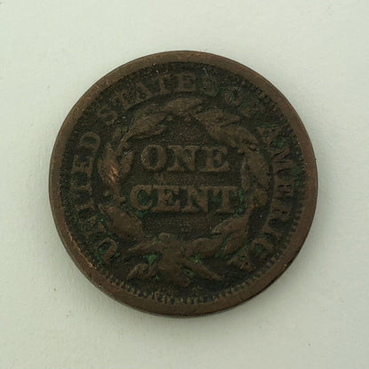 1848 P Liberty Head Braided Hair Large Copper Cent Better Philadelphia Mint Coin