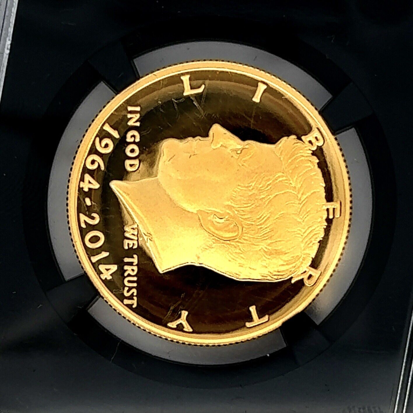 2014-W Kennedy 50th Anniversary 3/4 oz. Gold Proof NGC PF 69 Ultra Cameo UCAM