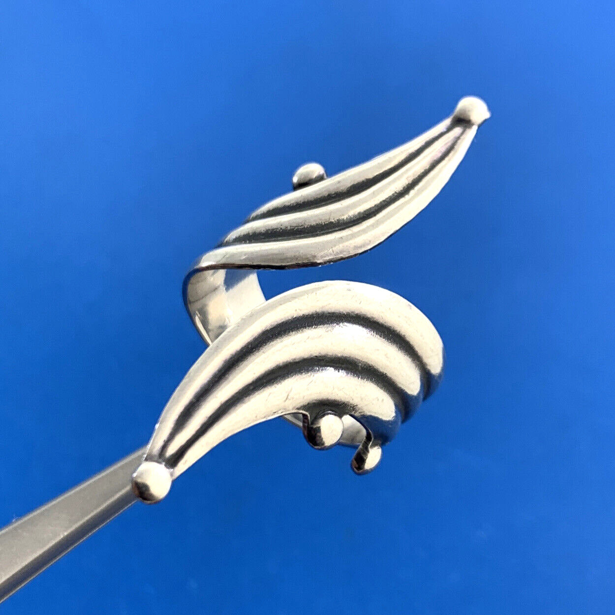 Taxco Mexico RJP 925 Sterling Silver Wrap Texture Statement Finger Ring