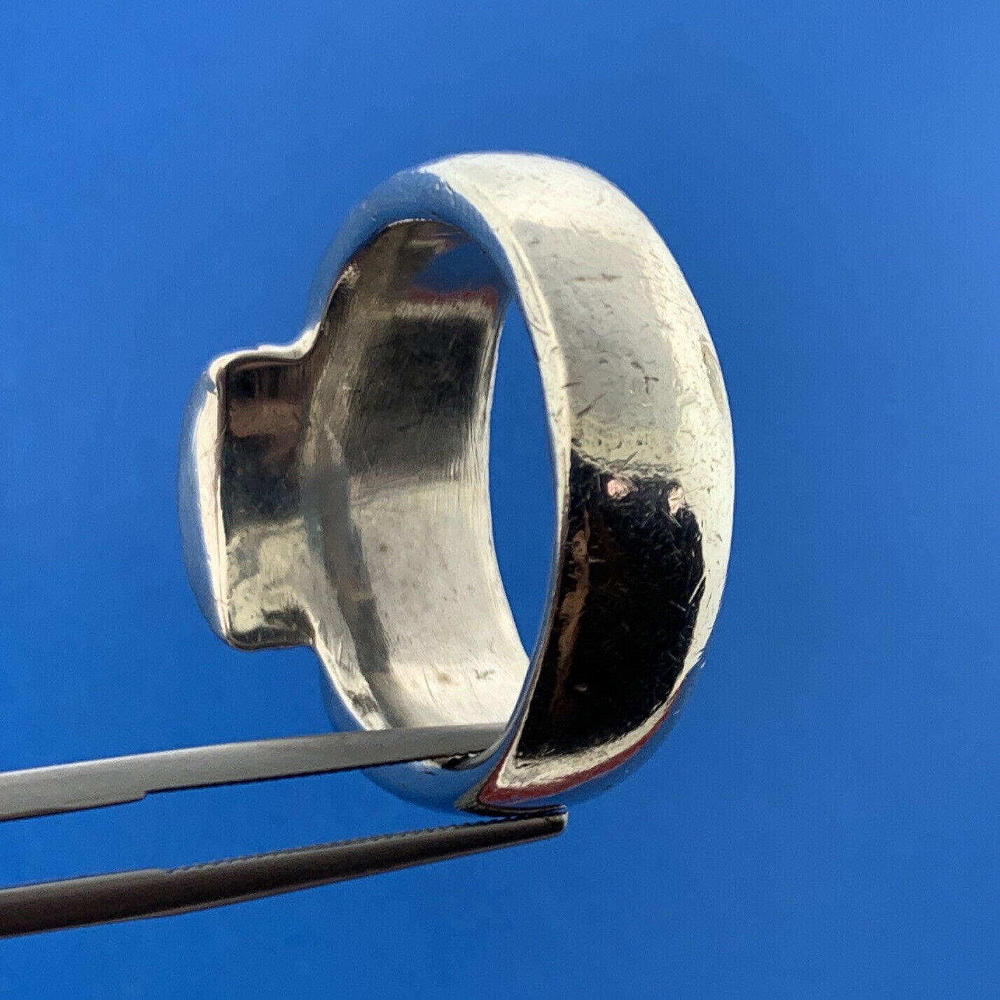 Custom Artisan Steeleworkx 925 Sterling Silver Skull Bikers Statement Ring