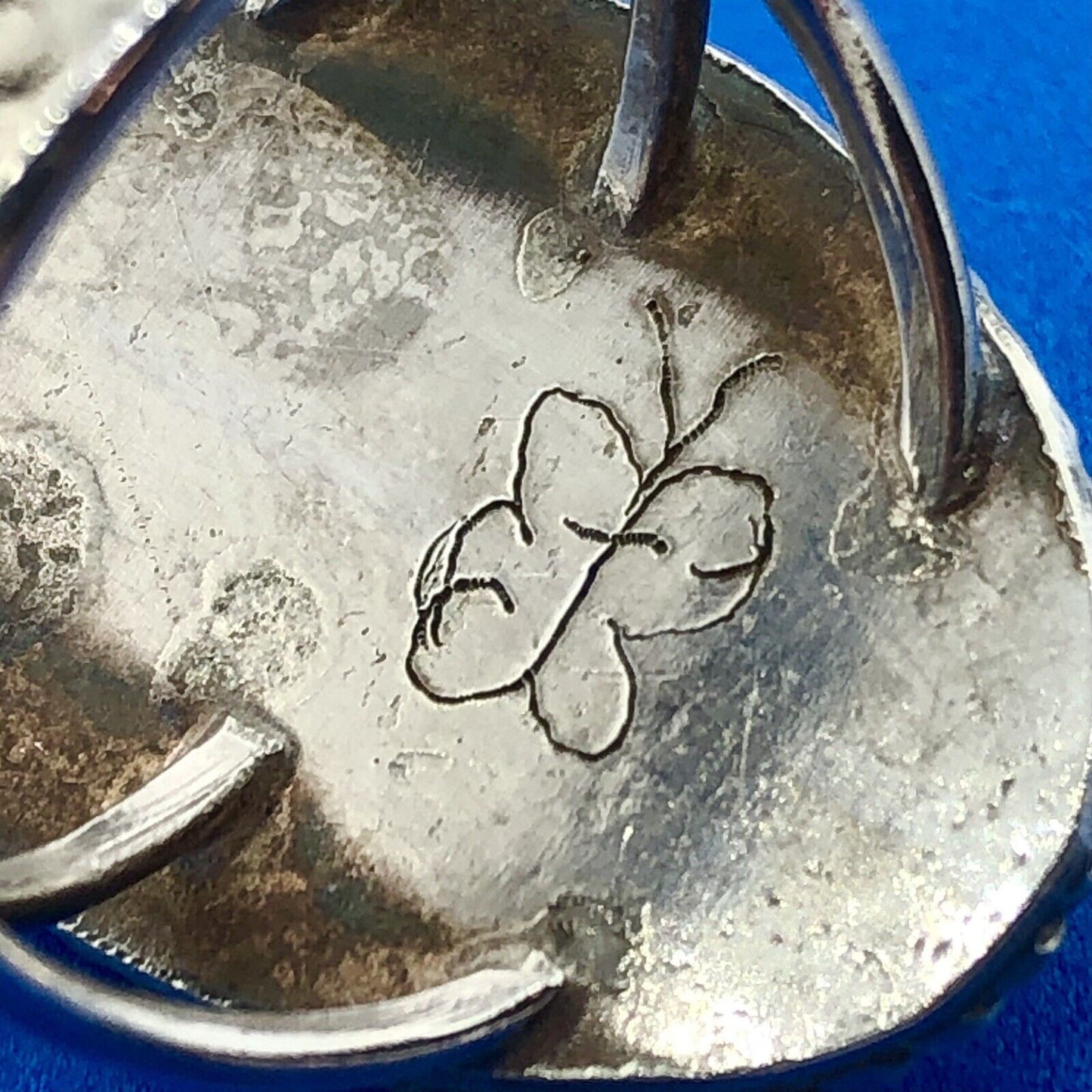 Stunning Sterling Silver 925 Cabochon Turquoise Ring Size 7.5