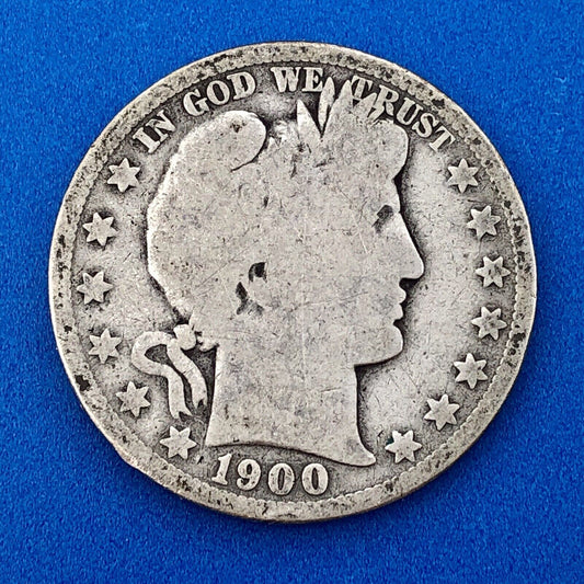1900 O Barber Silver Half Dollar Better Rare Key New Orleans Mint Coin