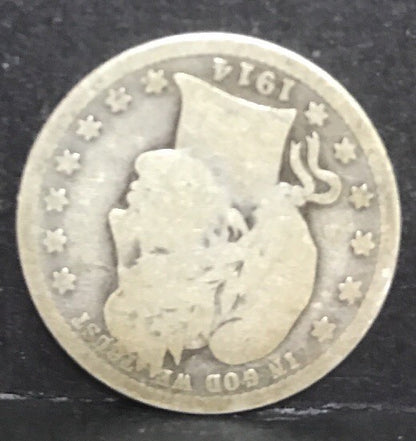 1914 P Silver Barber Quarter Better Key Date Philadelphia Coin Rare Scarce