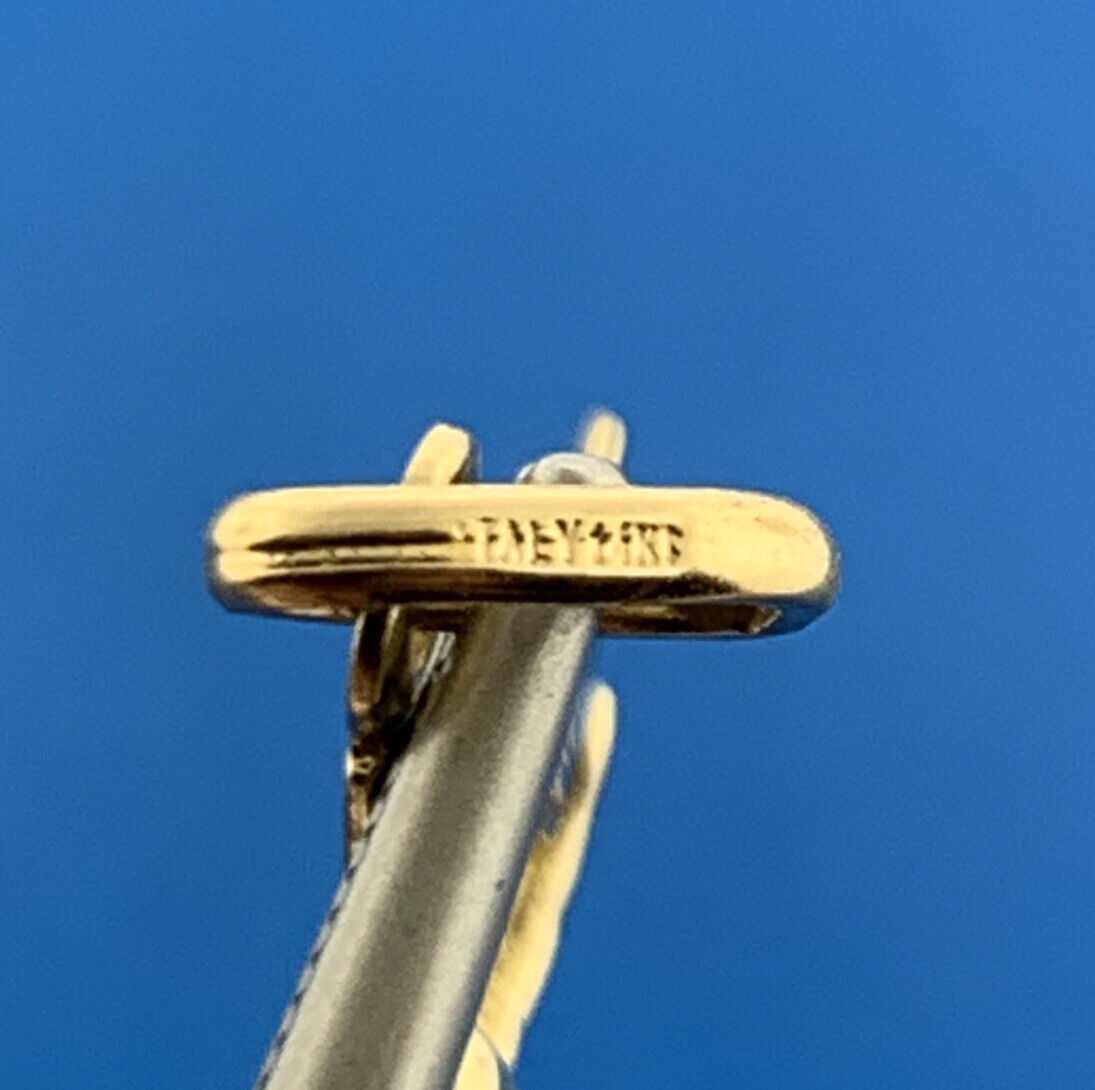 Vintage Italy 14K Yellow Gold Religious Communion Crucifix Easter Cross Pendant