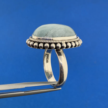 Designer Doug Paulus DP Sterling Silver 925 Aventurine Statement Cocktail Ring
