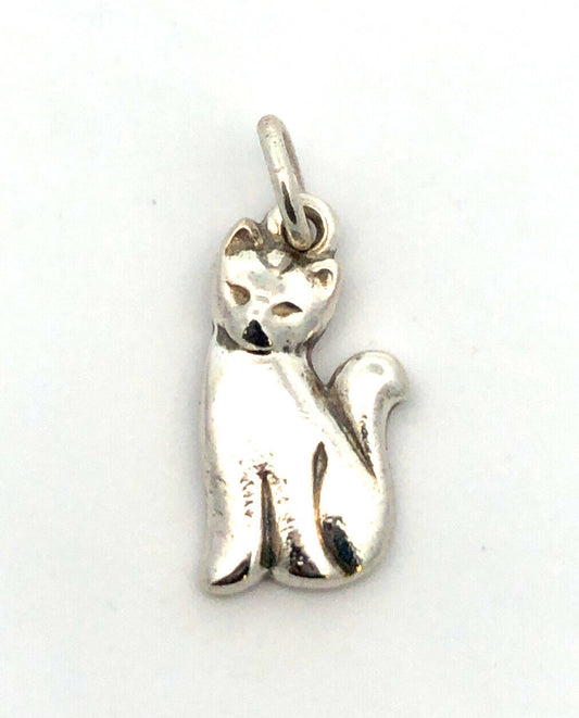 James Avery JA 925 Sterling Silver Pet Cat Charm Pendant