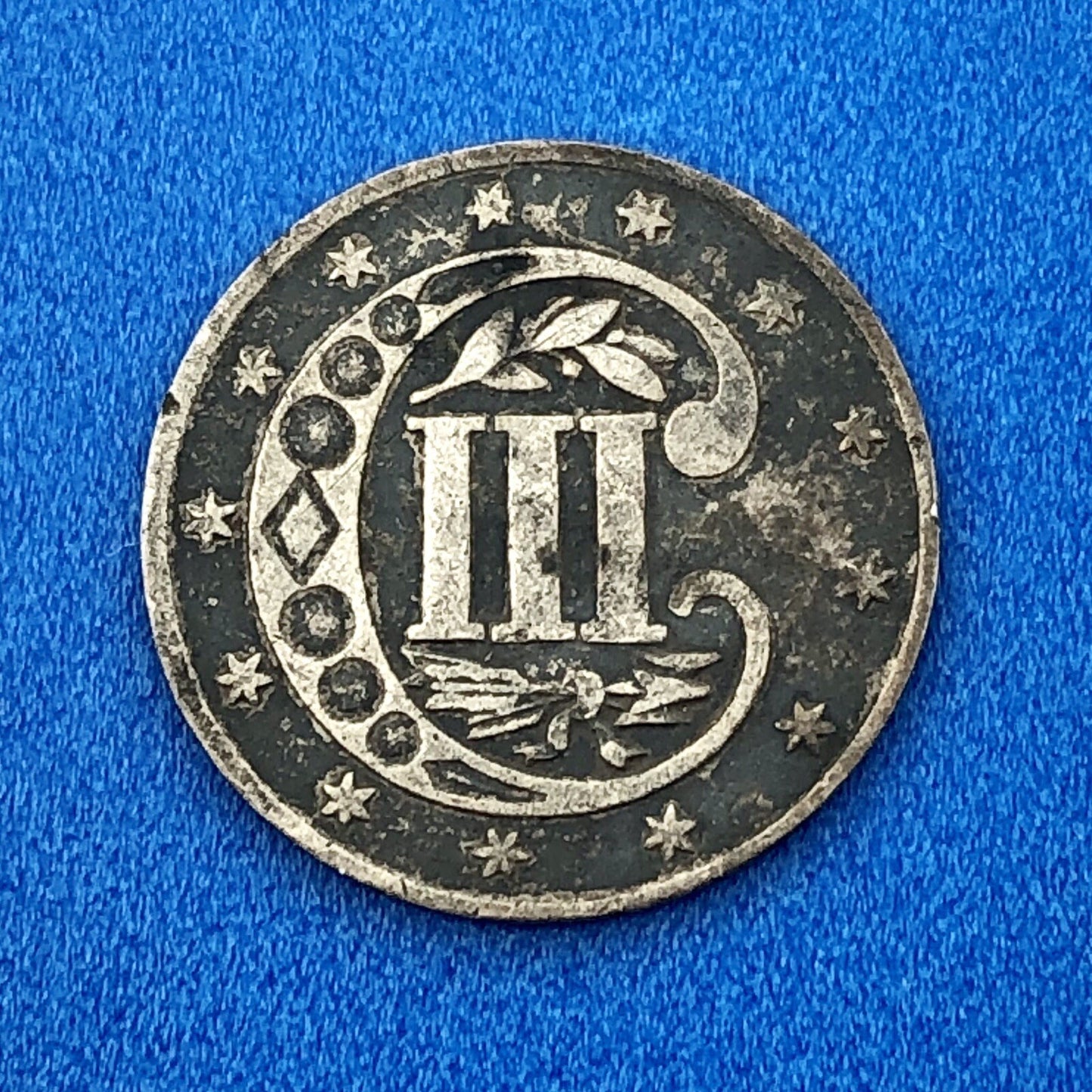 1858 P 3 Cent Silver Three Cent Piece 3c Better Key Philadelphia Mint Coin