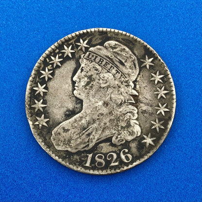 1826 P Capped Bust Silver Half Dollar 50c Better Early Philadelphia Mint Coin