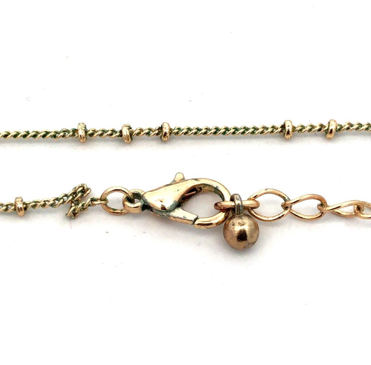 Lot Of Three Gold Tone Bronze Tone Fashion Estate Costume Necklaces