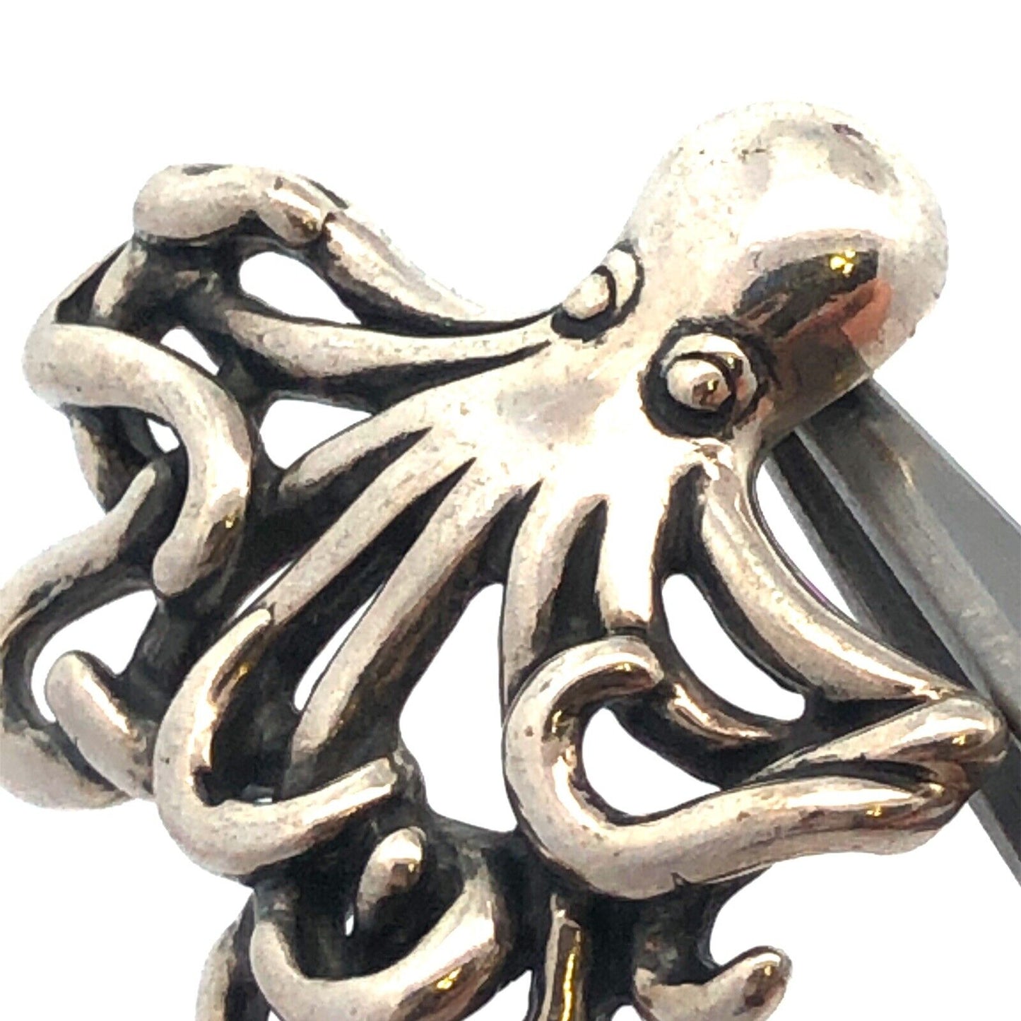 Designer Kabana 925 Sterling Silver Octopus Ocean Beach Sea Life Animal Pendant