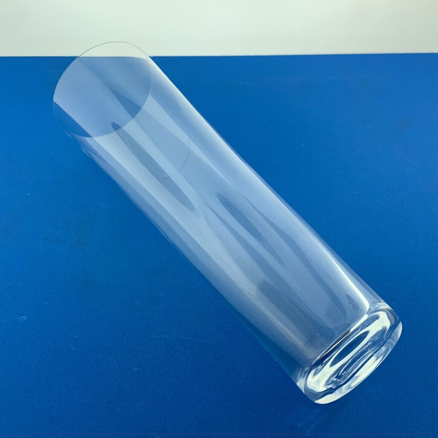 Designer Signed Deborah Ehrlich Swedish Handblown Tall Shot Glass Flute Pair