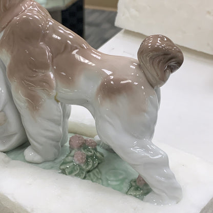 1998 Lladro Safe And Sound Terrier Child Retired Porcelain Figurine #6556 NIB