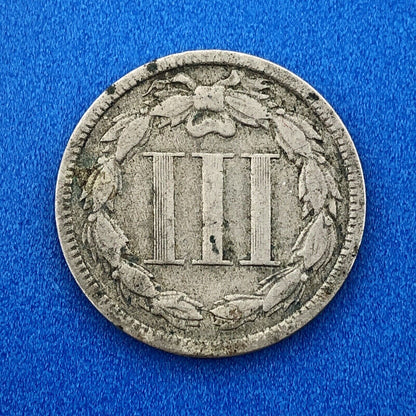 1870 P Nickel Three Cent Piece 3c Better Key Rare Scarce Philadelphia Coin
