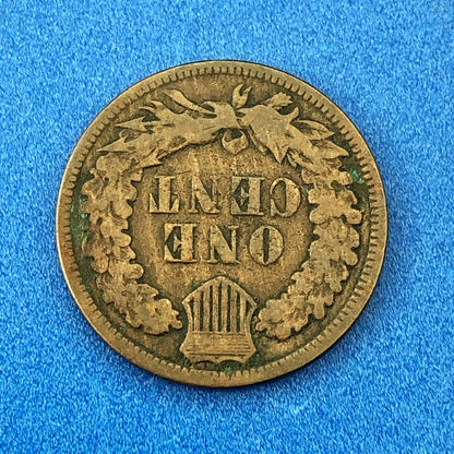 1880 P Indian Head One Cent Penny Type 3 Bronze Better Key Philadelphia Coin
