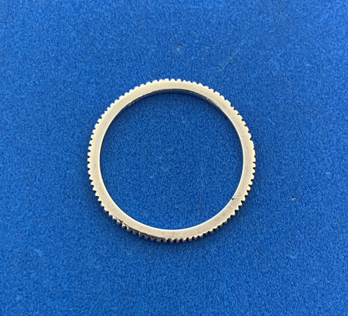 Stackable 925 Sterling Silver Ribbed Band Ring