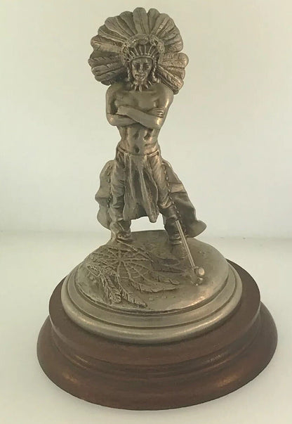 1981 Chilmark Fine Pewter Sioux War Chief LE # 1964/2500 Signed Don Polland