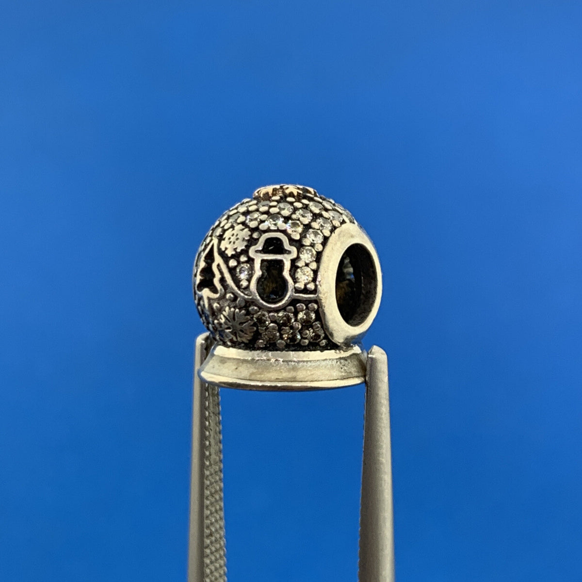 PANDORA 925 14K Gold Pave CZ 2015 Black Friday Wonderland USB794200 LE Charm