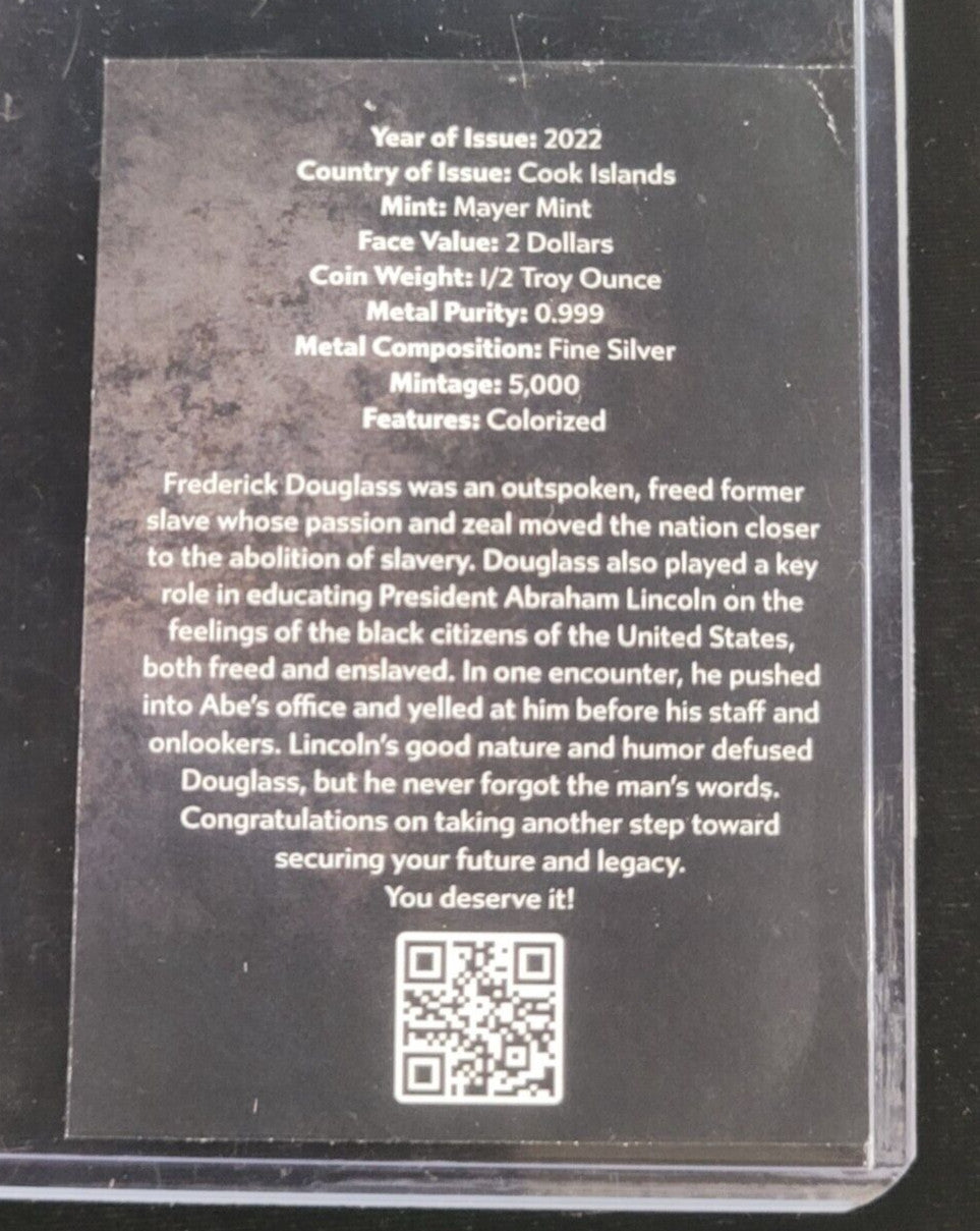 2022 $2 Cook Islands NGC MS70 1/2oz .999 Silver Life of Lincoln Friendship Coin