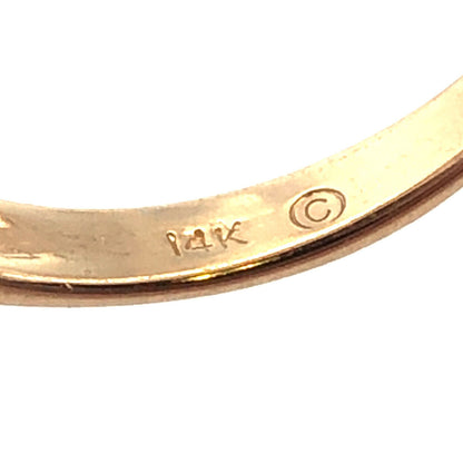 14K Yellow Gold Designer Trillion Cut White Topaz Blue Sapphire Accent Ring