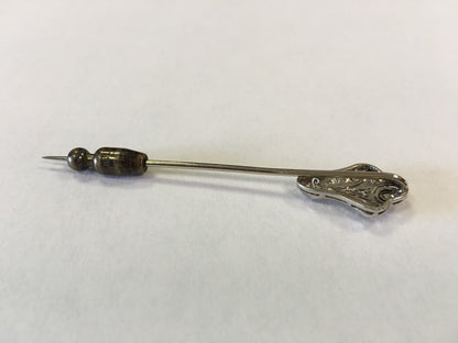 Vintage Art Deco Platinum Diamond Stick Pin .25tcw 1/4