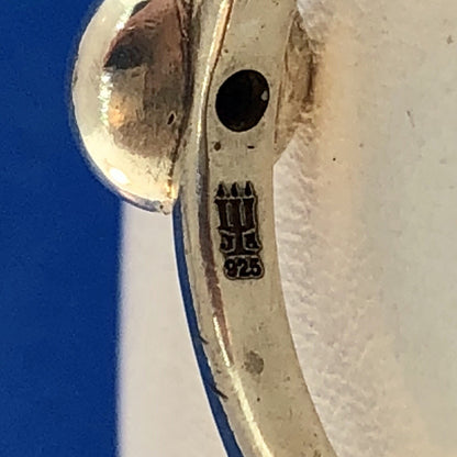 James Avery 925 Sterling Silver Remembrance Aqua Spinel Designer Size 7.25 Ring