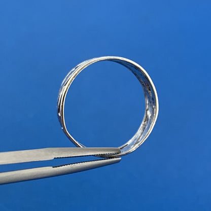 Vintage UNCAS 925 Sterling Silver Floral Design Cigar Band Ring