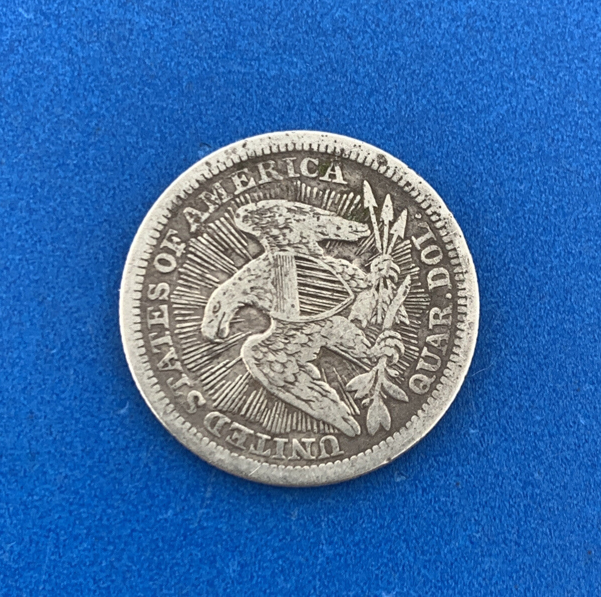1853 25c Arrows & Rays Seated Liberty Quarter 90% Silver Rare Date Type Coin