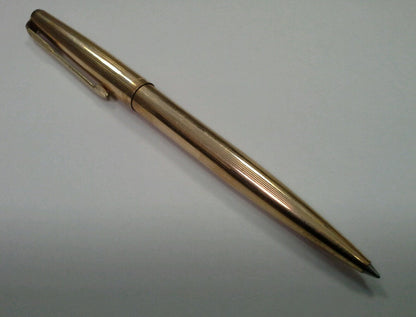 Parker Insignia Single Ball Point Pen 12k Rolled Gold In Original Box
