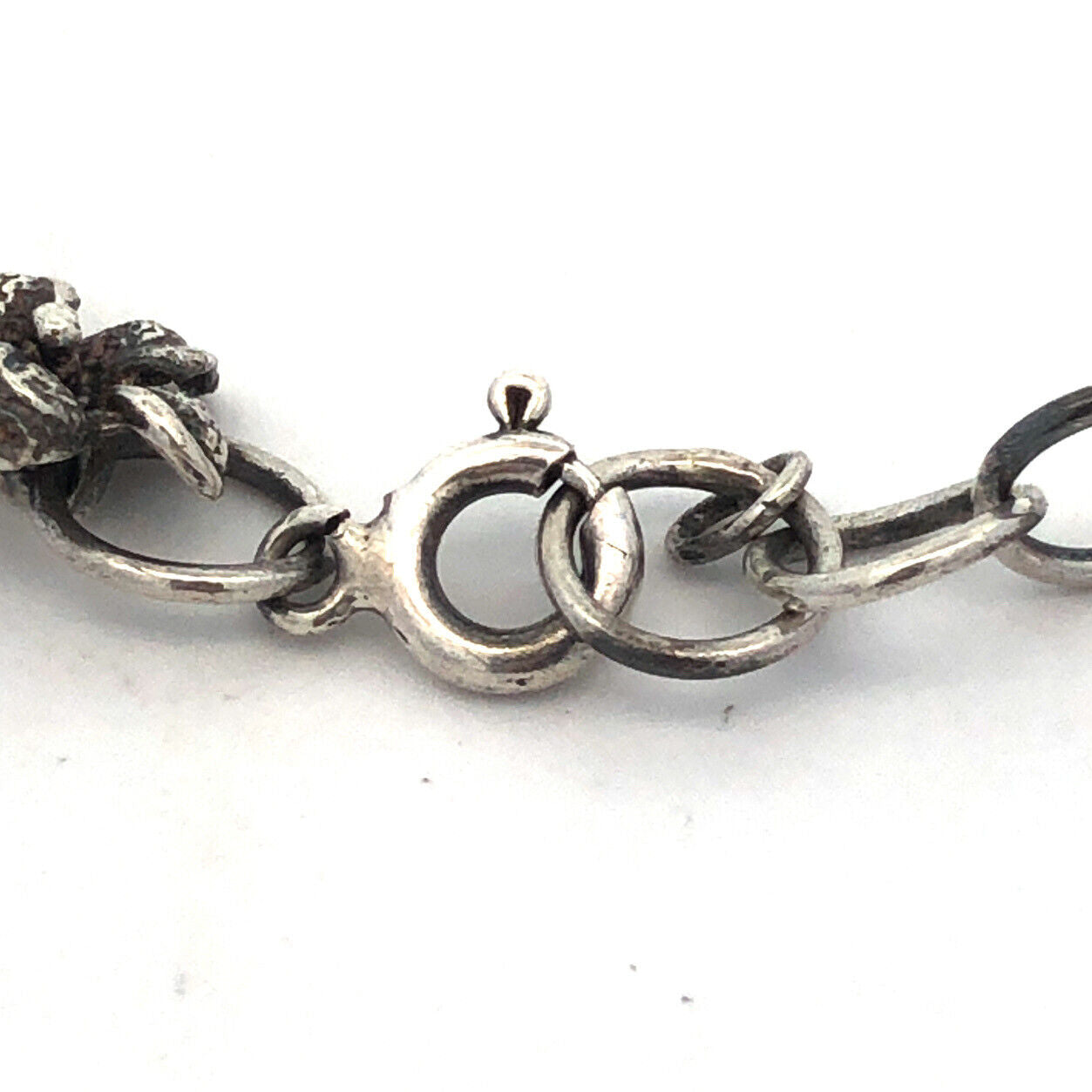 Vintage 925 Sterling Silver Plumeria Flower Floral Hawaiian Tropical Bracelet