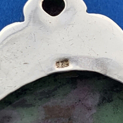 925 Sterling Silver Ruby Zoisite Third Eye Harmony Statement Pendant